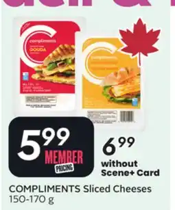 Sobeys COMPLIMENTS Sliced Cheeses offer