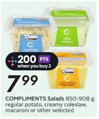 Sobeys COMPLIMENTS Salads offer