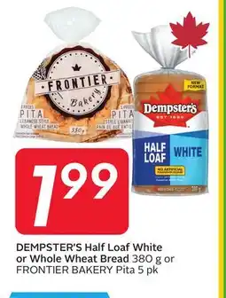 Sobeys DEMPSTER'S Half Loaf White or Whole Wheat Bread offer