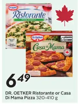 Sobeys DR. OETKER Ristorante or Casa Di Mama Pizza offer