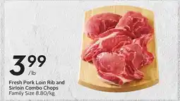 Sobeys Fresh Pork Loin Rib and Sirloin Combo Chops offer