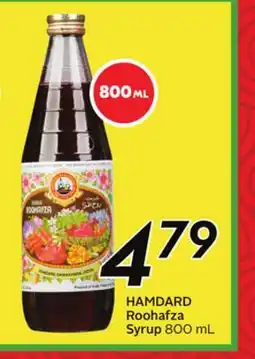 Sobeys HAMDARD Roohafza Syrup offer