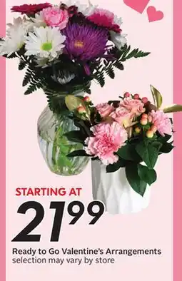 Sobeys Ready to Go Valentine's Arrangements offer
