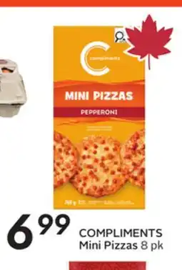 Sobeys COMPLIMENTS Mini Pizzas offer