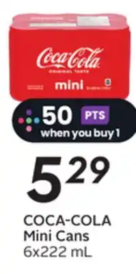 Sobeys COCA-COLA Mini Cans offer