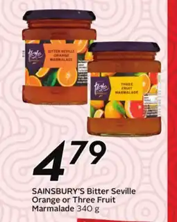 Sobeys SAINSBURY'S Bitter Seville Orange or Three Fruit Marmalade offer