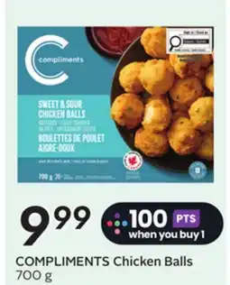 Sobeys COMPLIMENTS Chicken Balls offer