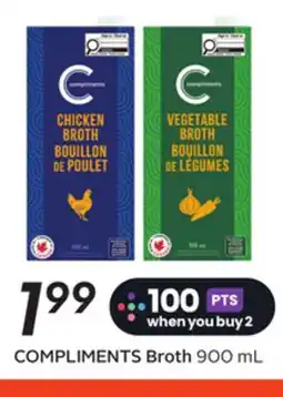 Sobeys COMPLIMENTS Broth offer