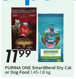 Sobeys PURINA ONE SmartBlend Dry Cat or Dog Food offer