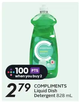 Sobeys COMPLIMENTS Liquid Dish Detergent offer