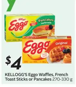 Sobeys KELLOGG'S Eggo Waffles, French Toast Sticks or Pancakes offer