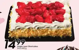 Sobeys Single Layer Shortcakes offer