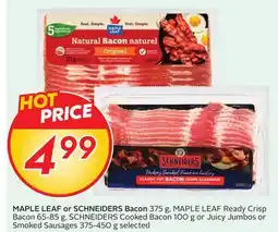 Sobeys MAPLE LEAF or SCHNEIDERS Bacon offer