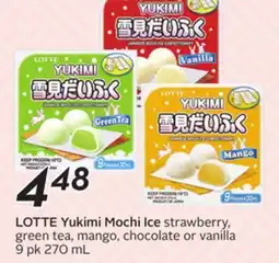 Sobeys LOTTE Yukimi Mochi Ice offer