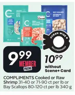 Sobeys COMPLIMENTS Cooked or Raw Shrimp offer