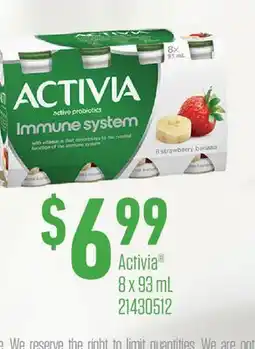 Fortinos ACTIVIA offer