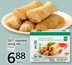 Fortinos T & T VEGETABLE SPRING ROLLS offer