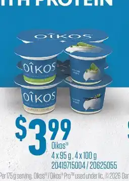 Fortinos OIKOS 4 X 95 G, 4 X 100 G offer