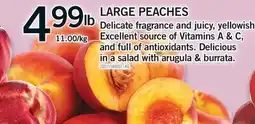Fortinos LARGE PEACHES offer