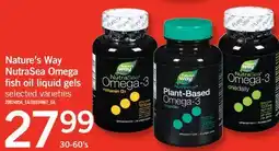 Fortinos NATURE'S WAY NUTRASEA OMEGA NUTRASEA OMEGA FISH OIL, 30-60'S offer