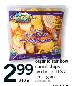 Fortinos ORGANIC RAINBOW CARROT CHIPS offer