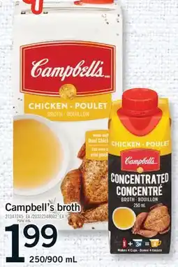 Fortinos CAMPBELL'S BROTH, 250/900 mL offer