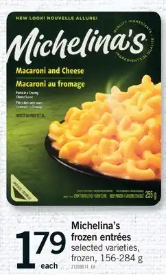 Fortinos MICHELINA'S FROZEN ENTRÉES offer