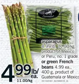 Fortinos ASPARAGUS OR OR GREEN FRENCH BEANS offer