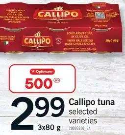 Fortinos CALLIPO TUNA offer