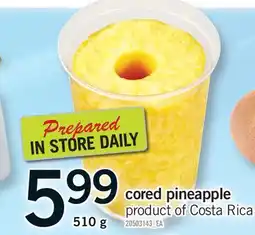 Fortinos CORED PINEAPPLE offer