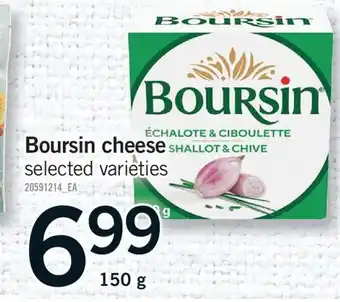 Fortinos BOURSIN CHEESE offer