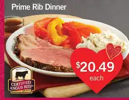 Fortinos PRIME RIB DINNER offer