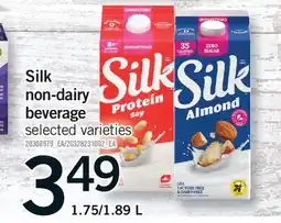 Fortinos SILK NON-DAIRY BEVERAGE, 1.75/1 offer