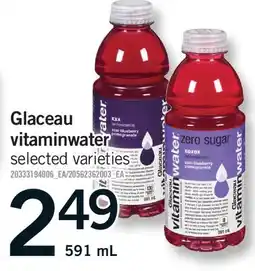 Fortinos GLACEAU VITAMINWATER offer