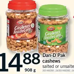Fortinos DAN-D PAK CASHEWS offer