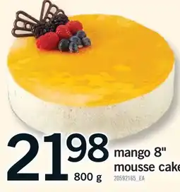 Fortinos MANGO 8 MOUSSE CAKE offer