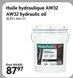 Home Hardware Huile hydraulique AW32 AW32 hydraulic oil offer