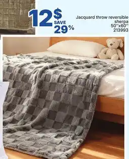 Rossy Jacquard throw reversible sherpa offer