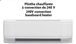 Home Hardware 500 W 240V convection baseboard heater offer