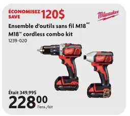 Home Hardware MC M18 cordless combo kit offer