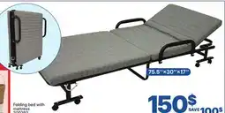 Rossy Folding bed with mattress offer