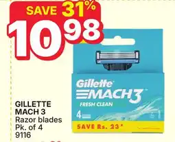 Rossy GILLETTE MACH 3 Razor blades offer