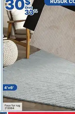 Rossy Faux fur rug offer