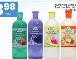 Rossy ALPEN SECRETS Asst. bubble bath offer