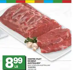 L'Intermarché CONTRE-FILET DE BŒUF AUSTRALIEN* | BEEF STRIPLOIN AUSTRALIAN offer
