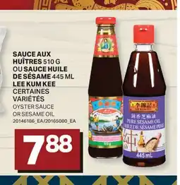 L'Intermarché SAUCE AUX HUÎTRES, 510 G OU SAUCE HUILE DE SÉSAME, 445 ML | OYSTER SAUCE OR SESAME OIL offer