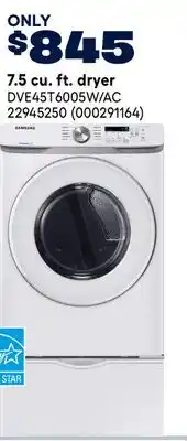 RONA 7.5 cu. ft. dryer offer