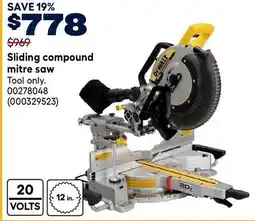 RONA DEWALT Sliding compound mitre saw offer