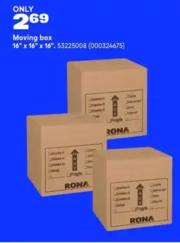 RONA Moving box offer