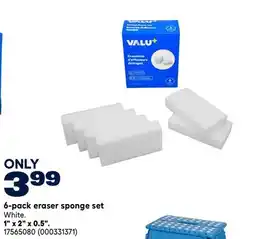 RONA VALU+ 1 x 2 x 0.5 6-pack eraser sponge set offer